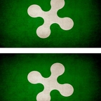 r9387 2x drapeau vintage lombardie