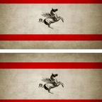 r9394 2x drapeau vintage toscane