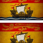 r9404 2x drapeau vintage newbrunswick