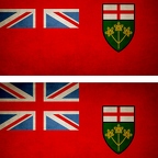 r9406 2x drapeau vintage ontario
