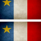 r9407 2x drapeau vintage acadia