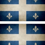 r9408 2x drapeau vintage quebec