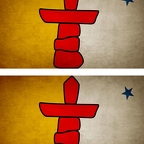 r9411 2x drapeau vintage nunavut