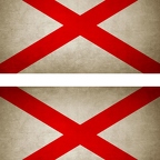 r9414 2x drapeau vintage alabama