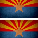 r9416 2x drapeau vintage arizona