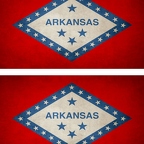 r9417 2x drapeau vintage arkansas