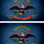 r9423 2x drapeau vintage dakotanord