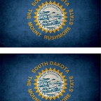 r9424 2x drapeau vintage dakotasud