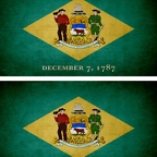 r9425 2x drapeau vintage delaware