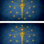r9431 2x drapeau vintage indiana