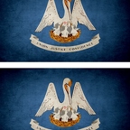 r9435 2x drapeau vintage louisiane
