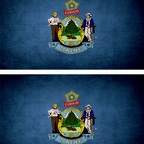 r9436 2x drapeau vintage maine