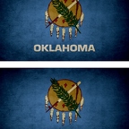 r9450 2x drapeau vintage oklahoma