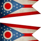r9449 2x drapeau vintage ohio