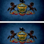 r9452 2x drapeau vintage pennsylvanie