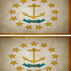 r9453 2x drapeau vintage rhodeisland