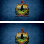 r9457 2x drapeau vintage vermont