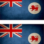 r9468 2x drapeau vintage tasmania