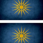 r9474 2x drapeau vintage macedonia