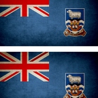 r9608 2x drapeau vintage Falkland