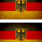 r9612 2x drapeau vintage allemagne aigle