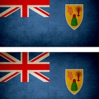 r9336 2x drapeau vintage TurksCaicos