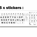 r7549 clavier azerty BLC