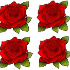 r8107 4 rose rouge