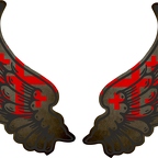 R8532 2 ailes croix jerusalem noir