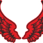 R8536 2 ailes rouge