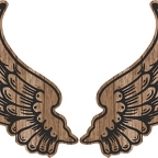 R8544 2 ailes bois