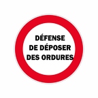 r9125 defense de deposer ordures