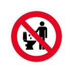 r9114 panneau interdit jeter toilettes