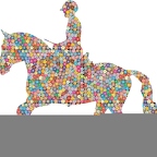 r9750 cheval cavalier