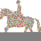 r9750 cheval cavalier
