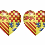 r9047 drapeau cœur correze