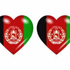 r8600 drapeau cœur Afghanistan