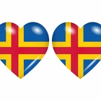 r8602 drapeau cœur aland