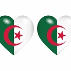r8604 drapeau cœur Algerie