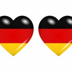 r8605 drapeau cœur Allemagne