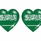 r8613 drapeau cœur Asaoudite