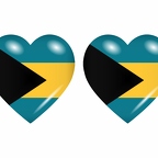 r8620 drapeau cœur Bahamas