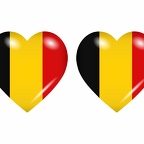 r8624 drapeau cœur Belgique