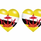 r8636 drapeau cœur Brunei