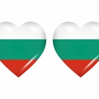 r8637 drapeau cœur Bulgarie