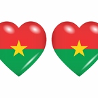 r8638 drapeau cœur Burkinafaso