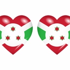 r8639 drapeau cœur Burundi