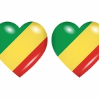 r8652 drapeau cœur Congo