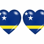 r8659 drapeau cœur Curacao