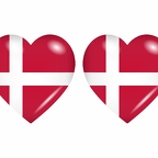 r8660 drapeau cœur Danemark